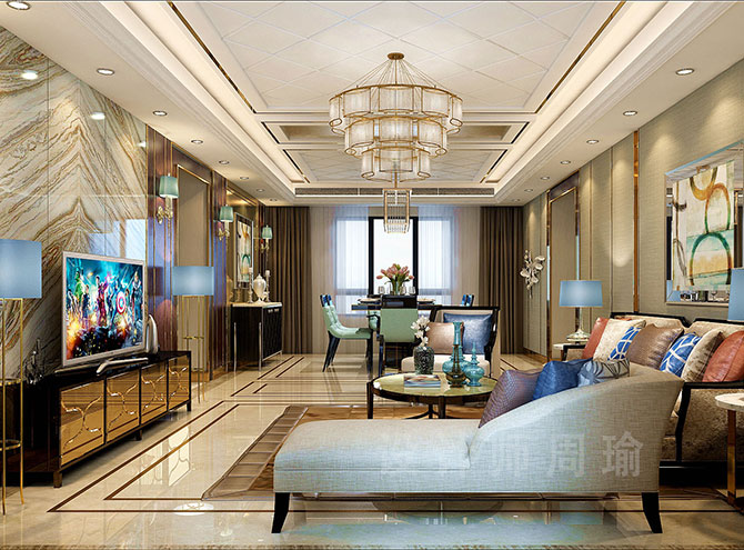 yin茓美女世纪江尚三室两厅168平装修设计效果欣赏